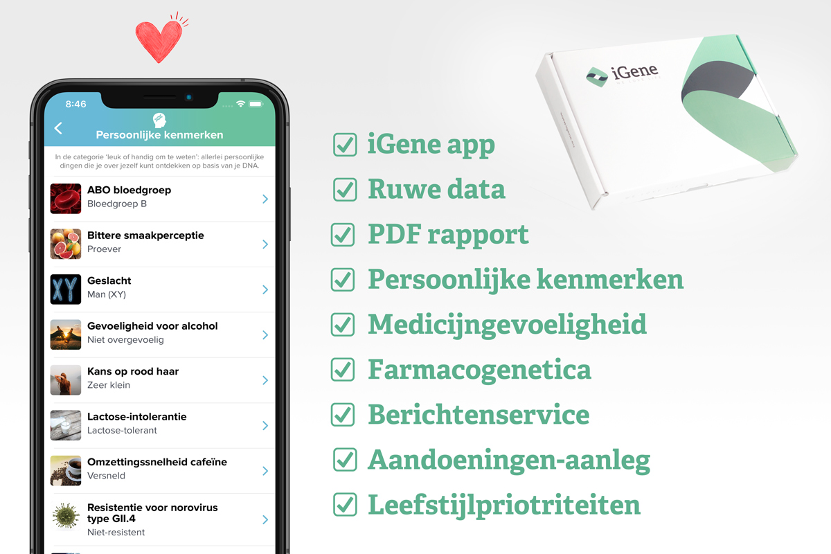 iGene App Medicijngevoeligheid Scherm
